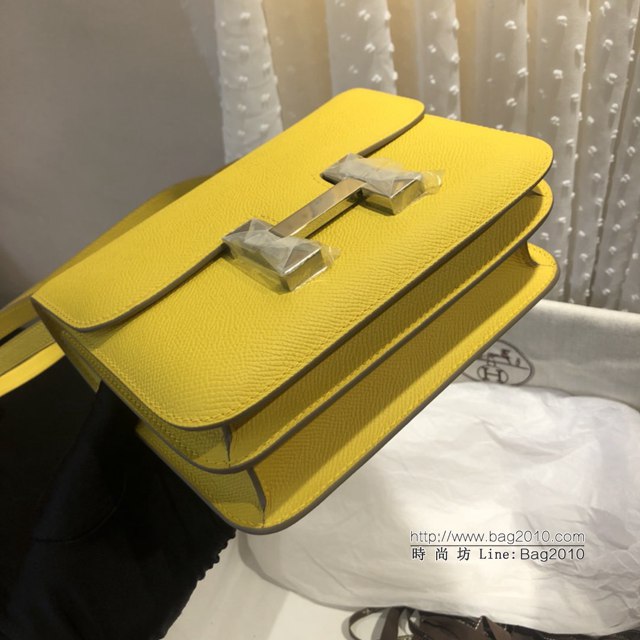 Hermes空姐包 愛馬仕Constance半手工19cm Epsom掌紋小牛進口皮 Hermes單肩斜挎包  tdh2124